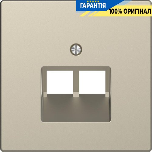 Центральна панель D-Life для 2*RJ45 «Сахара» Merten MTN4522-6033