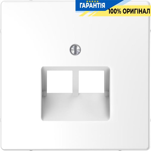 Центральная панель D-Life для 2*RJ45 «Белый лотос» Merten MTN4522-6035