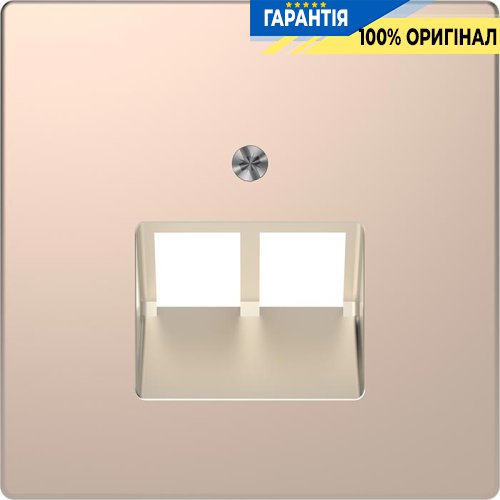 Центральна панель D-Life для 2*RJ45 «Шампань» Merten MTN4522-6051