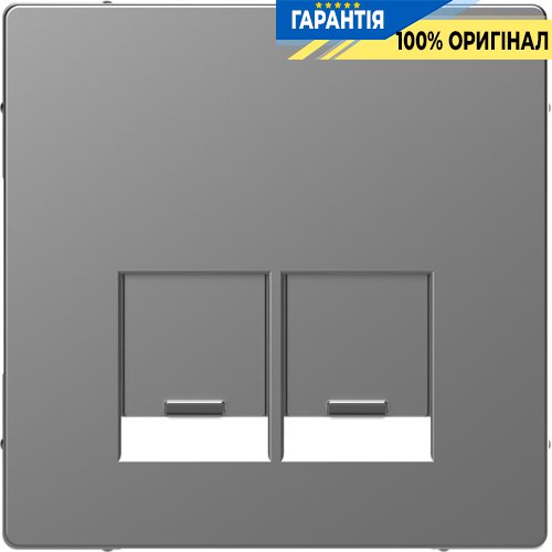 Центральная панель D-Life для 2-мод. роз. «Нержавеющая сталь» Merten MTN4572-6036