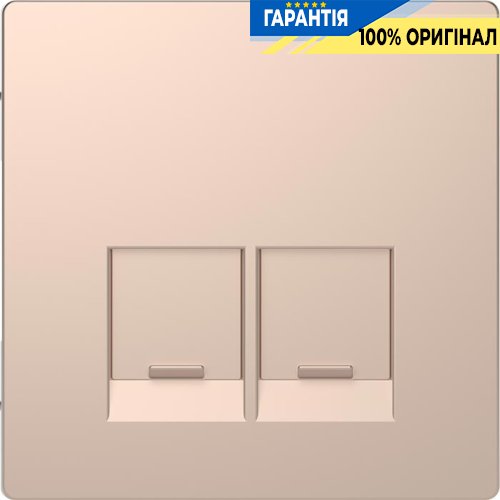 Центральна панель D-Life для 2-мод. роз'ємів «Шампань» Merten MTN4572-6051