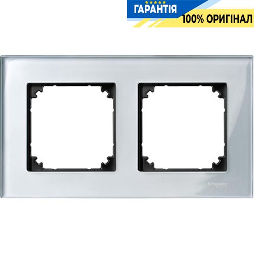 Рамка скло 2-а, «Алмаз», Merten M-Elegance MTN4020-3260