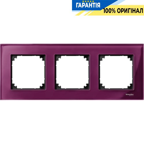 Рамка скло 3-а, «Рубін», Merten M-Elegance MTN4030-3206