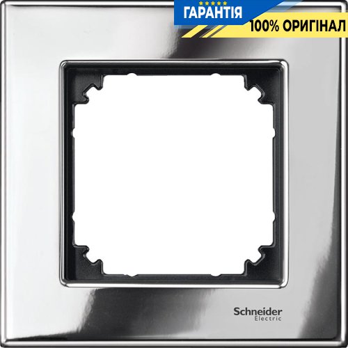 Рамка металл M-Elegance 1-я. «Хром», Merten MTN403139