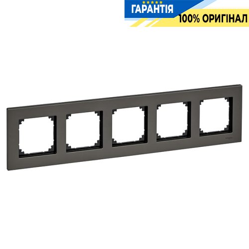 Рамка металл M-Elegance 5-я., «Родий», Merten MTN403514
