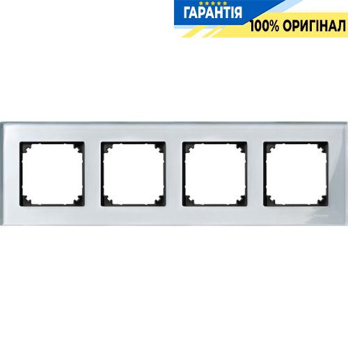 Рамка стекло M-Elegance 4-я., «Алмаз», Merten MTN4040-3260