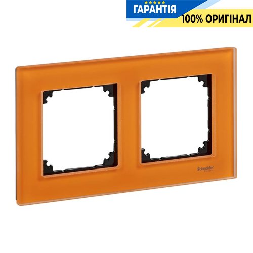 Рамка скло 2-а, «Кальцит», Merten M-Elegance MTN404202