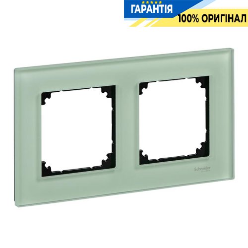 Рамка стекло M-Elegance 2-я., «Изумруд», Merten MTN404204