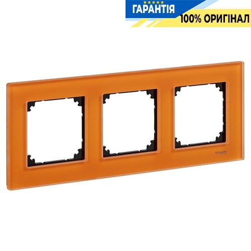 Рамка скло 3-а, «Кальцит», Merten M-Elegance MTN404302