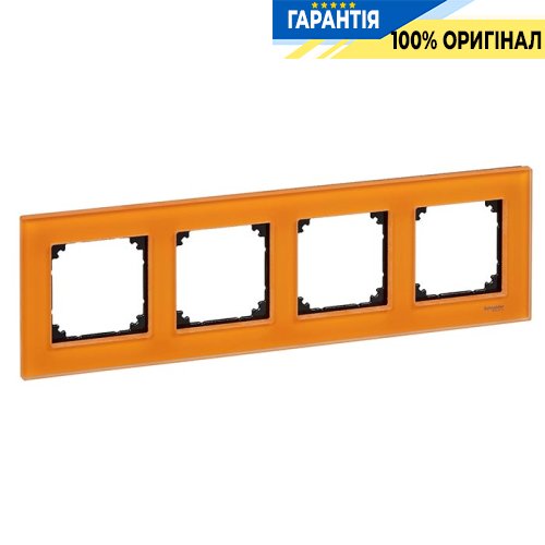 Рамка скло 4-а, «Кальцит», Merten M-Elegance MTN404402