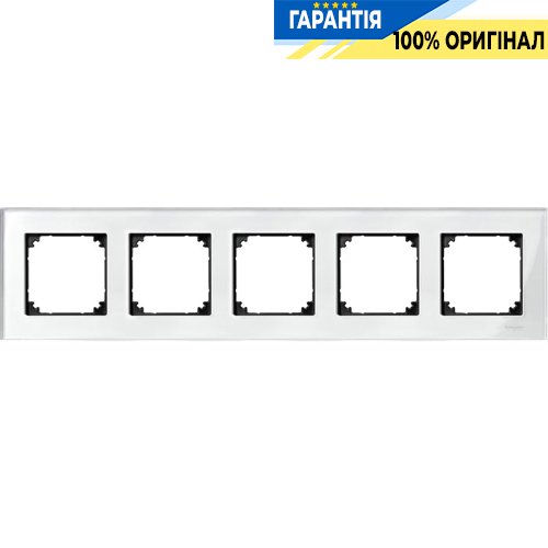 Рамка скло 5-а, «Діамант», Merten M-Elegance MTN404519