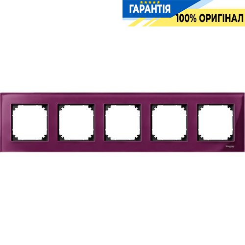 Рамка скло 5-а, «Рубін», Merten M-Elegance MTN4050-3206