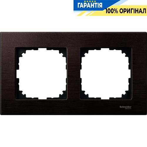Рамка дерево 2-а, «Венге», Merten M-Elegance MTN4052-3471