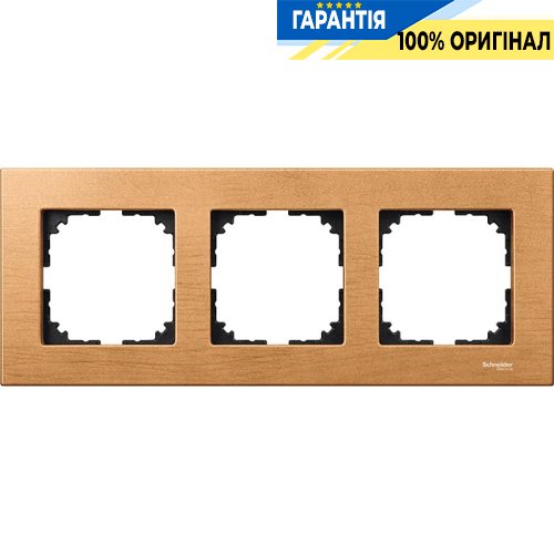 Рамка дерево M-Elegance 3-я., «Бук», Merten MTN4053-3470