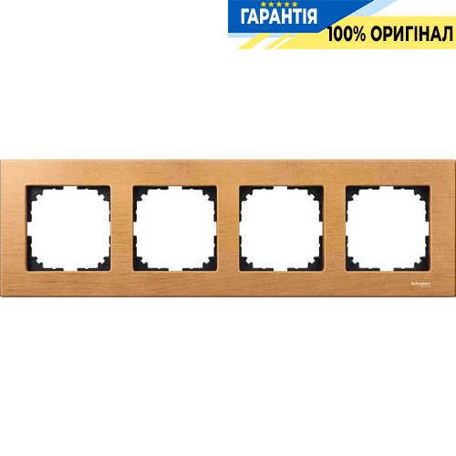 Рамка дерево M-Elegance 4-я., «Бук», Merten MTN4054-3470