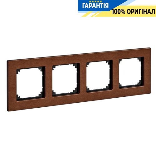 Рамка дерево M-Elegance 4-я., «Вишня», Merten MTN4054-3472