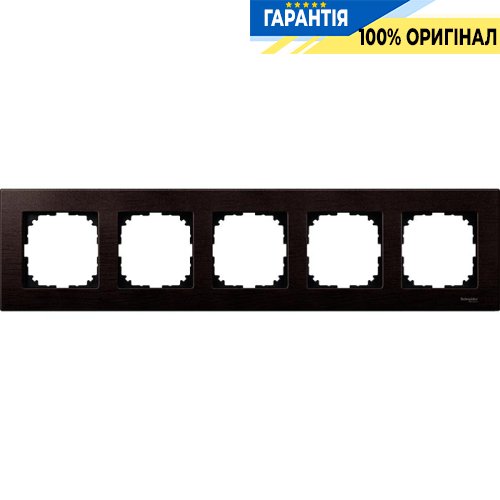 Рамка дерево 5-а, «Венге», Merten M-Elegance MTN4055-3471