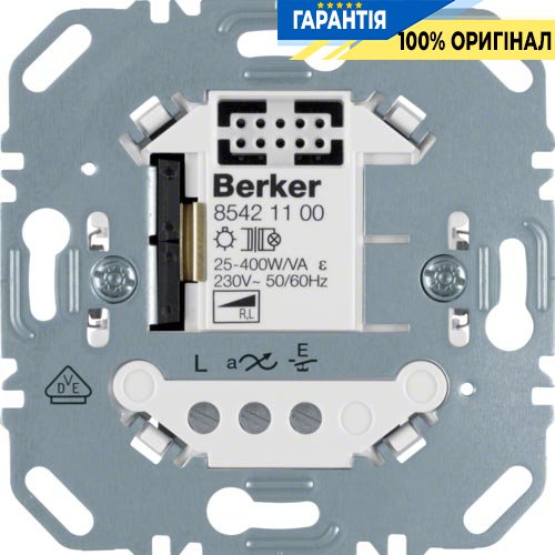 Кнопковий димер, 25-400Вт, 230В Berker 85421100