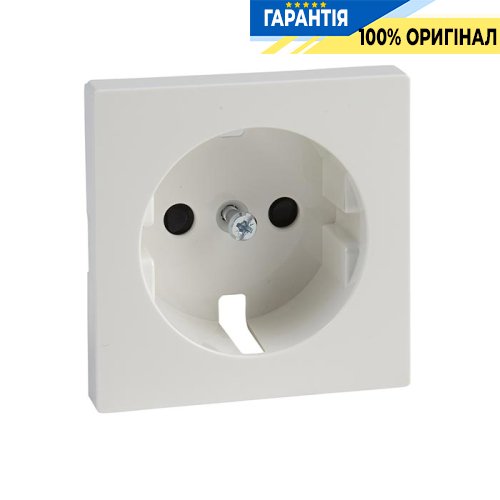 Накладка для розетки з з/к і шторками Merten SM MTN2330-0319 полярно-білий