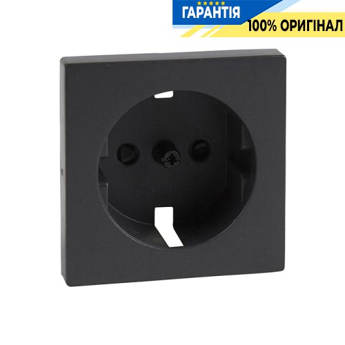 Накладка розетки з з/к і шторками Merten SM MTN2330-0414 антрацит
