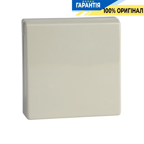 Накладка розетки с з/к, шторками и крышкой Merten SM MTN2340-0344 бежевый глянец