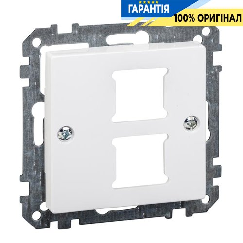 Панель розеток RJ11/RJ45, 2-я Merten SM MTN291625 активный белый