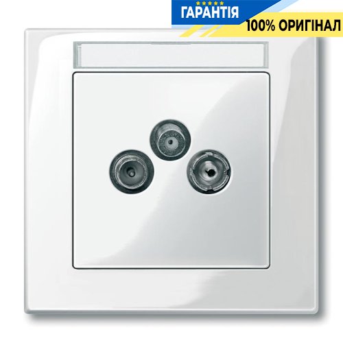Панель розетки TV-FM-SAT Merten SM MTN296719 полярно-белый