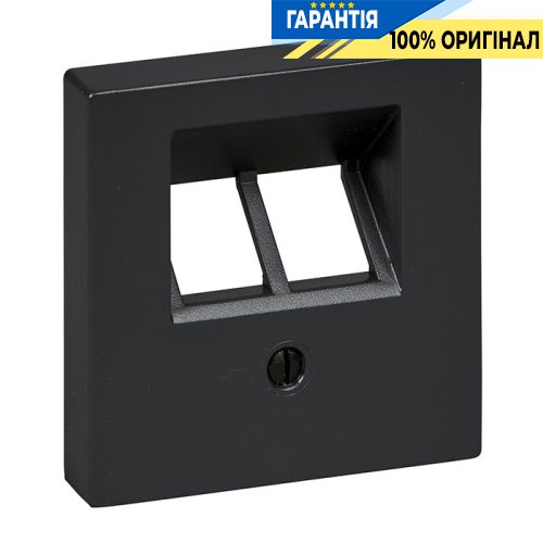 Панель розетки TF/PC 2-й Merten SM MTN298014 антрацит