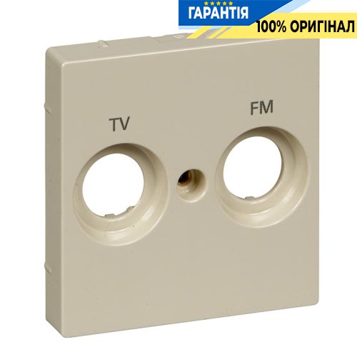 Панель розеток TV + FM Merten SM MTN299944 бежевий глянець