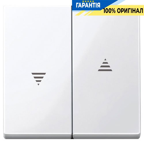 Клавіша для вимикачів "жалюзі" Merten SM MTN432419 полярно-білий