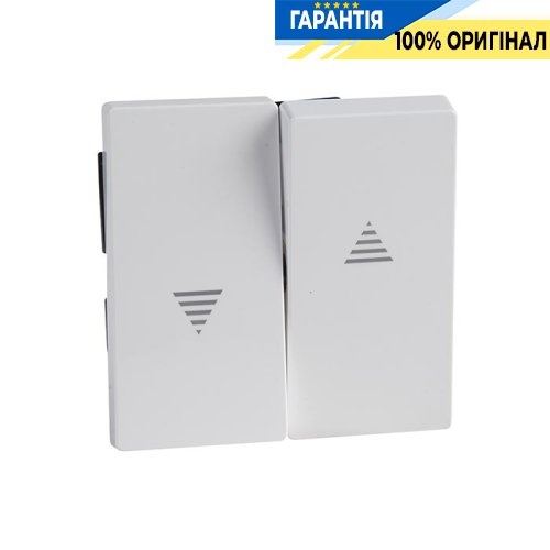 Клавіша для вимикачів "жалюзі" Merten SM MTN432425 активний білий