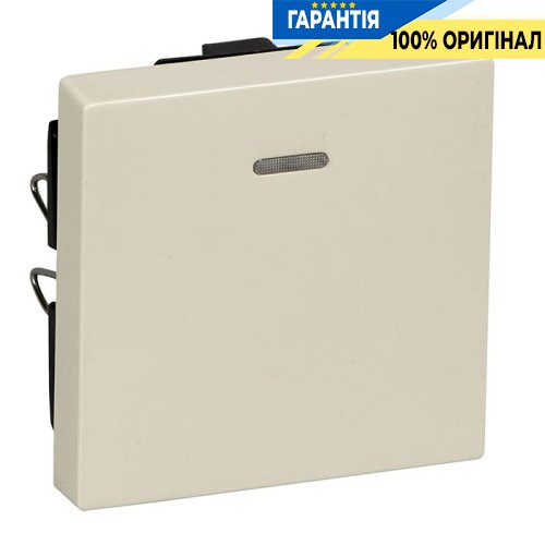 Клавіша 1-а з підсвічуванням Merten SM MTN436044 бежевий глянець