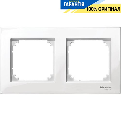 Рамка 2-а Merten M-PLAN MTN515219 полярно-білий