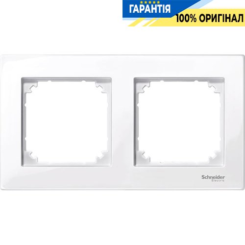 Рамка 2-постовая Merten M-PLAN MTN515225 активный белый