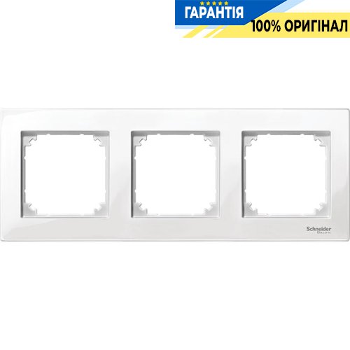 Рамка 3-а Merten M-PLAN MTN515319 полярно-білий