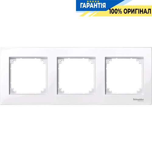 Рамка 3-постовая Merten M-PLAN MTN515325 активный белый