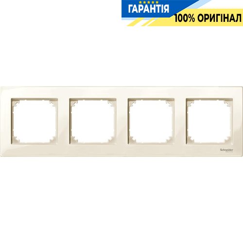 Рамка 4-постовая Merten M-PLAN MTN515444 бежевый