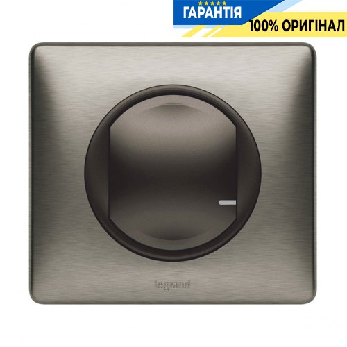 Розумний бездротовий вимикач 1-кл. Legrand Celiane with Netatmo 064893, графіт