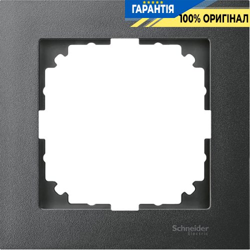 Рамка 1-а Merten M-PURE MTN4010-3614, антрацит