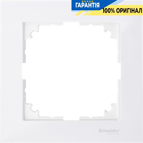 Рамка 1-а Merten M-PURE MTN4010-3619 полярно-білий