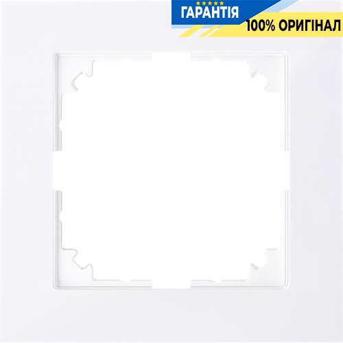 Рамка 1-постовая Merten M-PURE MTN4010-3625 активный белый