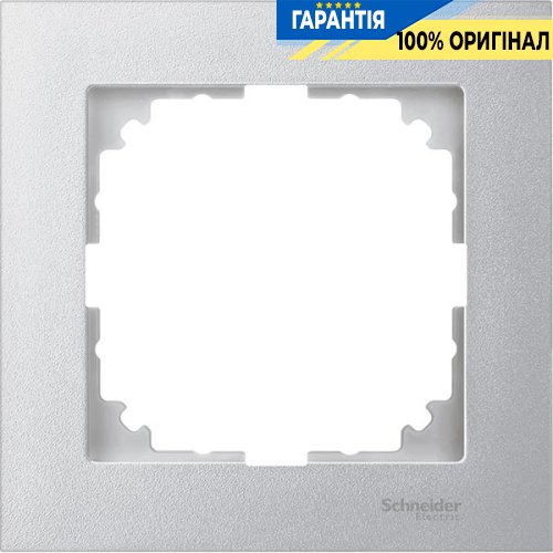 Рамка 1-а Merten M-PURE MTN4010-3660 алюміній