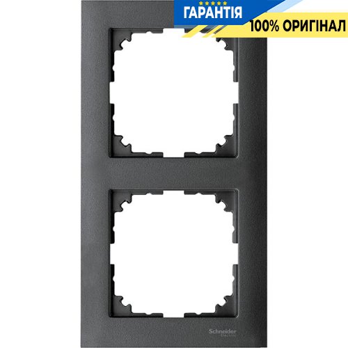 Рамка 2-постовая Merten M-PURE MTN4020-3614 антрацит