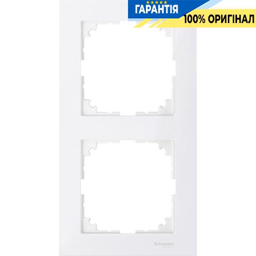 Рамка 2-а Merten M-PURE MTN4020-3619 полярно-білий