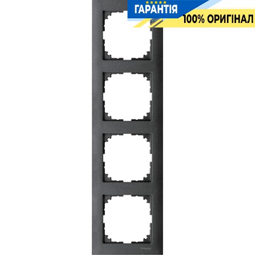 Рамка 4-а Merten M-PURE MTN4040-3614 антрацит