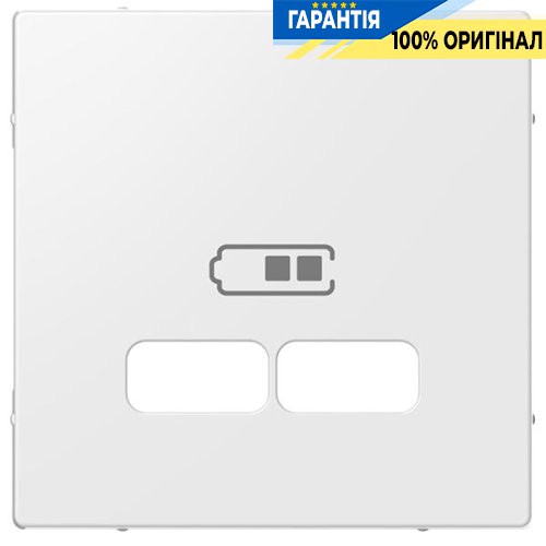 Накладка для механізму USB 2,1A Merten System M MTN4367-0319, полярно білий