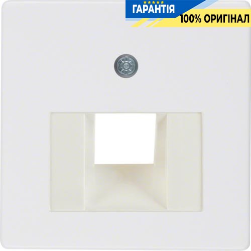 Накладка для розетки UAE-DAT, пол. белая S.1/K.1/ARSYS Berker 146809