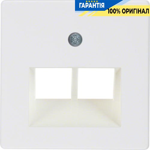 Накладка для розетки UAE/E-DAT, пол. белая S.1/K.1/ARSYS Berker 146909