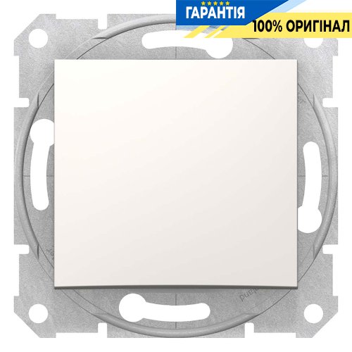 Выключатель 1-кл проходной 16А, цвет слоновая кость Sedna Schneider Electric SDN0400423