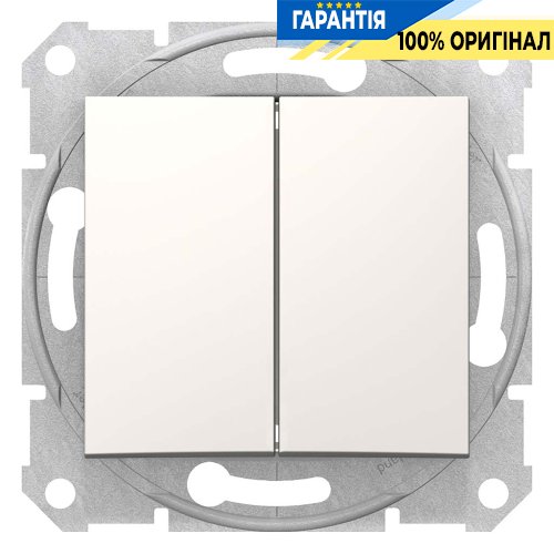 Вимикач 2-кл прохідний (слонова кістка) Sedna Schneider Electric SDN0600123